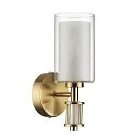 Бра ODEON LIGHT  5088/1WA SAGA стекло/прозрачный; белое 